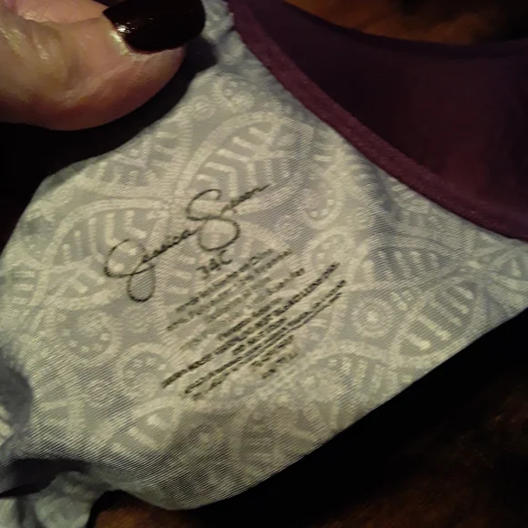 Jessica Simpson 34C Gorgeous Purple & Grey Padded underwire Beautiful Bra. - Picture 9 of 9